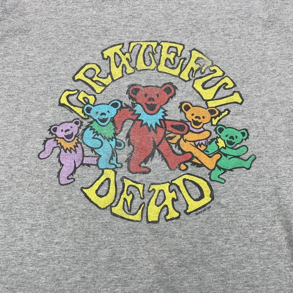 Grateful Dead x Gap T Shirt Mens XL Gray Dancing Bears Deadheads Band Tee Adult